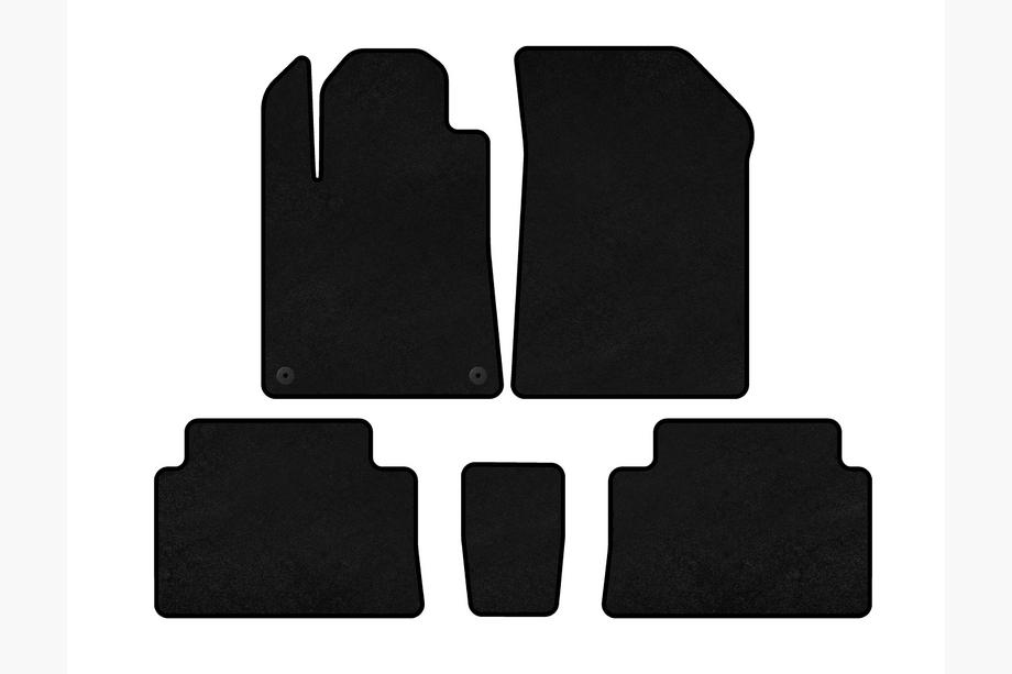 Citroen C-5 2001-2008 Textil Fußmatten Premium (Schwarz) Image