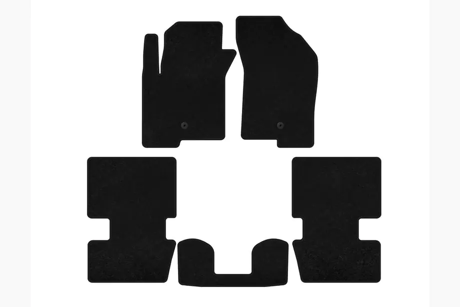 Dodge Caliber 2006-2011 Textil-Fußmatten Premium (HB, Schwarz) Image