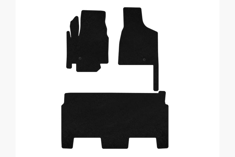 Dodge Grand Caravan V 2008-2020 Premium Textilmatten (2008-2020, 2 Reihen, 8-Sitzer/SXT-Ausstattung, Schwarz) Foto 1