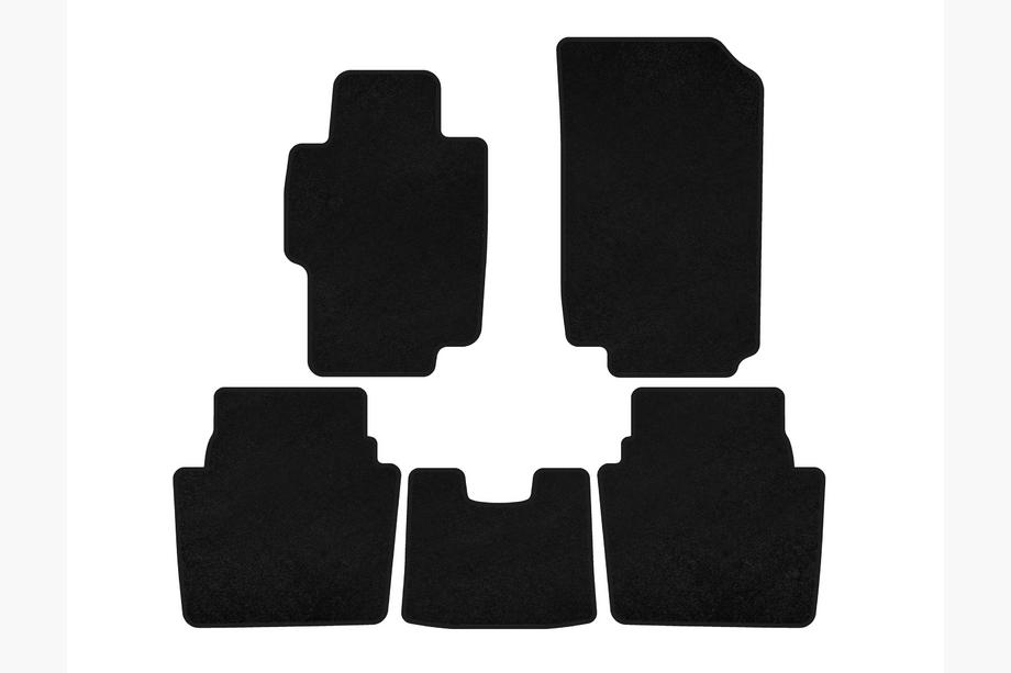 Honda Accord VII 2002-2007 Textil-Fußmatten Premium (SD, Schwarz) Image