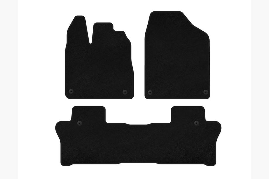 Honda Pilot 2015-2022 Textil Fußmatten Premium (2 Reihen, Schwarz) Image
