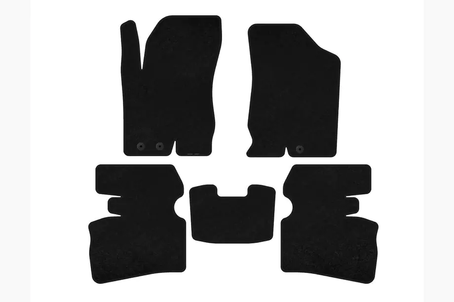 Hyundai I-30 2007-2011 Textil-Fußmatten Premium (SW, Schwarz) Image