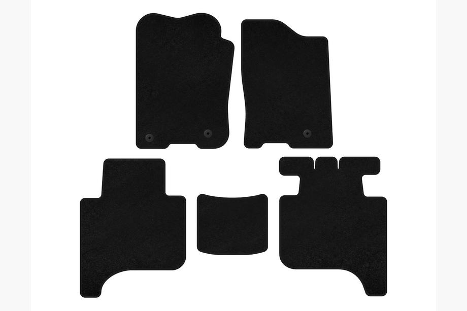 Infiniti QX56 2004-2010 Textil Fußmatten Premium (2 Reihen, 2004-2008, Schwarz) Image