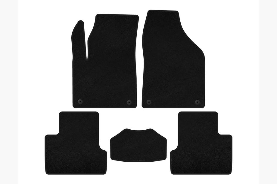 Jeep Cherokee KL 2013- Textil Fußmatten Premium (ab 2018, Schwarz) Image