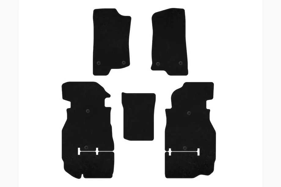 Jeep Wrangler 2018- Textil Fußmatten Premium (Rubicon Unlimited/5-türig, Schwarz) Image
