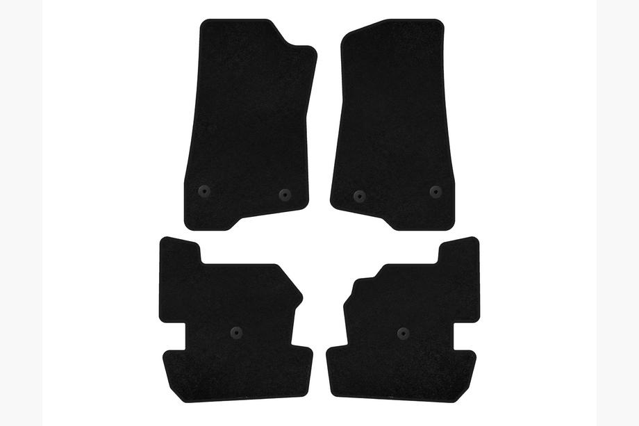 Jeep Wrangler 2018- Textil Fußmatten Premium (schwarz) Image