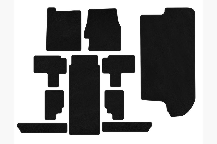 Kia Carnival 2002-2013 Textil Fußmatten Premium (Komplettset, Schwarz) Image
