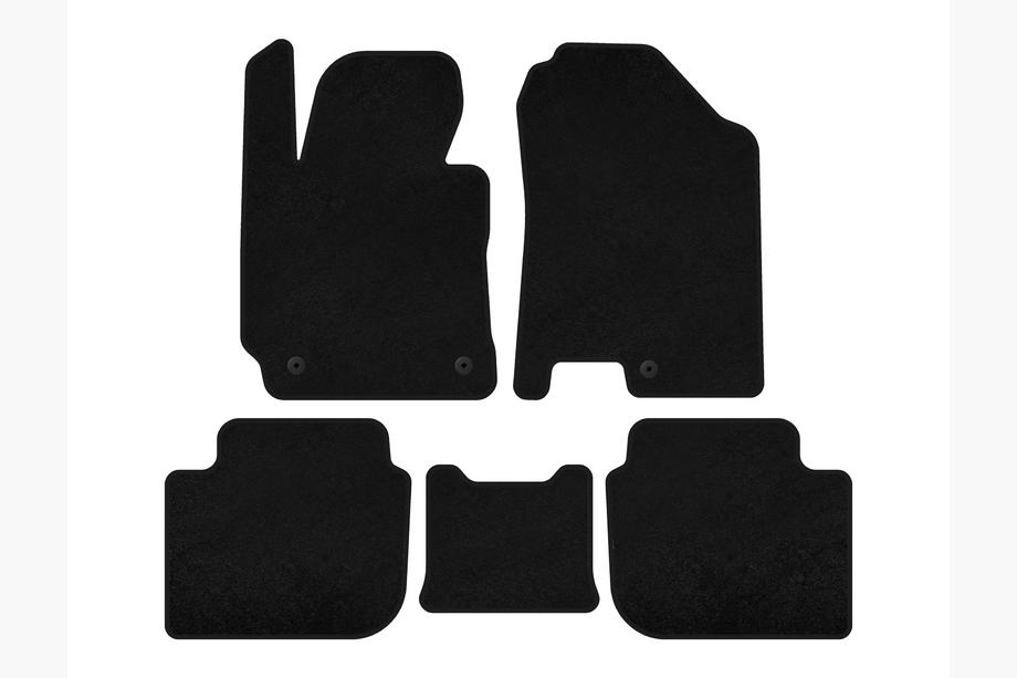Kia Cerato 3 2013-2018 Textil-Fußmatten Premium (SD, Schwarz) Image