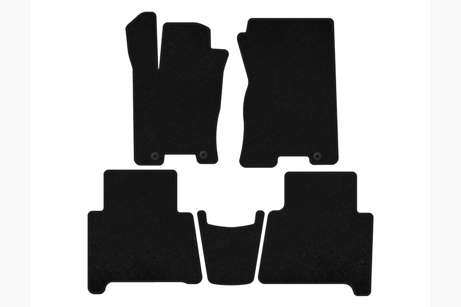 Kia Mohave 2008-2016 Textil Fußmatten Premium (2 Reihen, Schwarz) Image