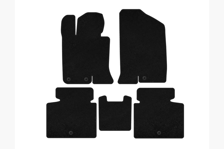 Kia Optima 2010-2016 Textil-Fußmatten Premium V-2 (SD, Schwarz) Image