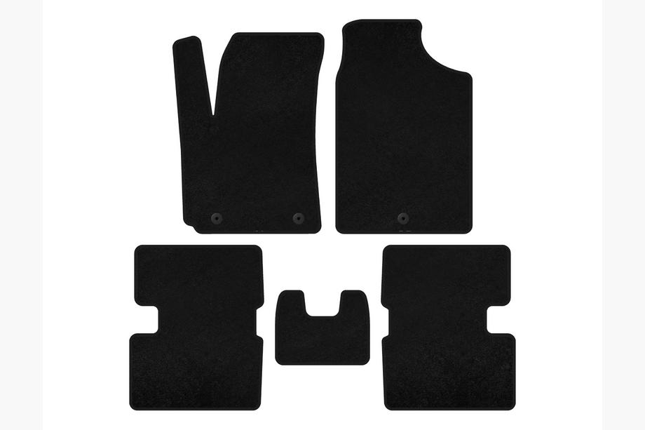 Kia Picanto 2016- Textil-Fußmatten Premium (HB, Schwarz) Image