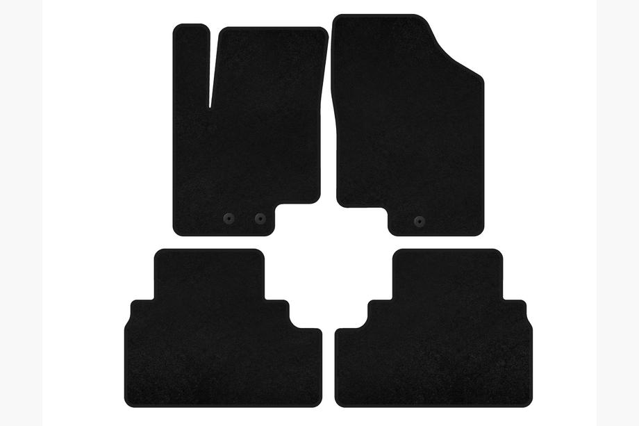 Kia Venga 2010-2019 Textil Fußmatten Premium (schwarz) Image