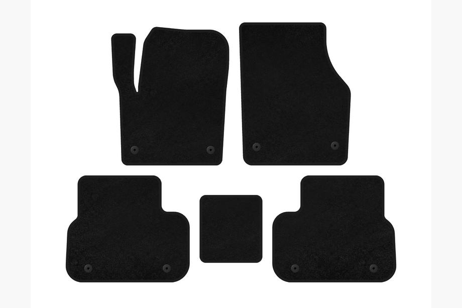 Land Rover Discovery Sport 2014- Textil Fußmatten Premium (2014-2019, 2 Reihen, Schwarz) Image