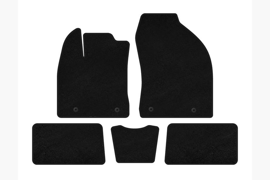 Lexus CT200H 2011-2022 Textil Fußmatten Premium (HB, Hybrid, Schwarz) Image