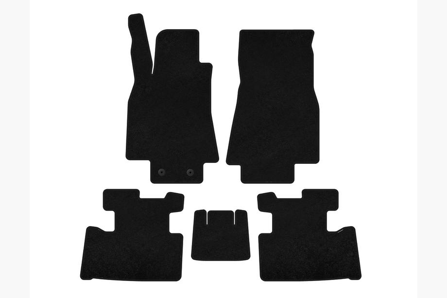 Mercedes A-class W169 2004-2012 Textil Fußmatten Premium (2004-2008, HB, 5-Türer, Schwarz) Image