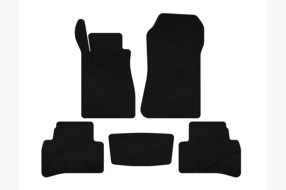 Mercedes CLK W208 1997-2002 Textil Fußmatten Premium (Coupé, Schwarz) Image