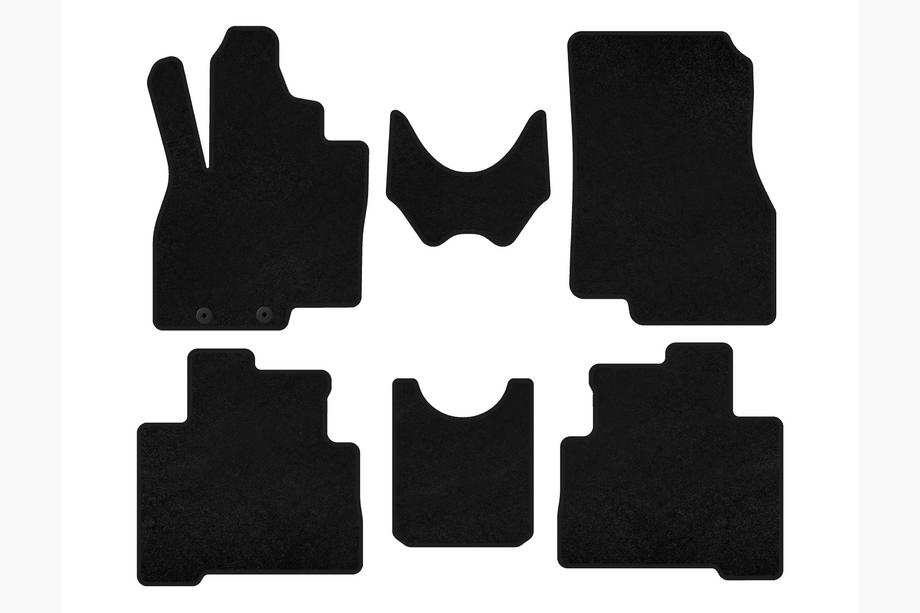 Mitsubishi Grandis 2003-2011 Textil Fußmatten Premium (2 Reihen, 7-Sitzer, Schwarz) Image
