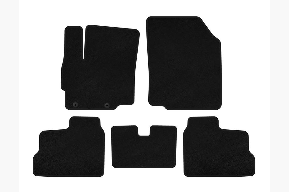 Mitsubishi Space Star/Mirage 2012- Textil Fußmatten Premium (für Mirage, HB, Schwarz) Image