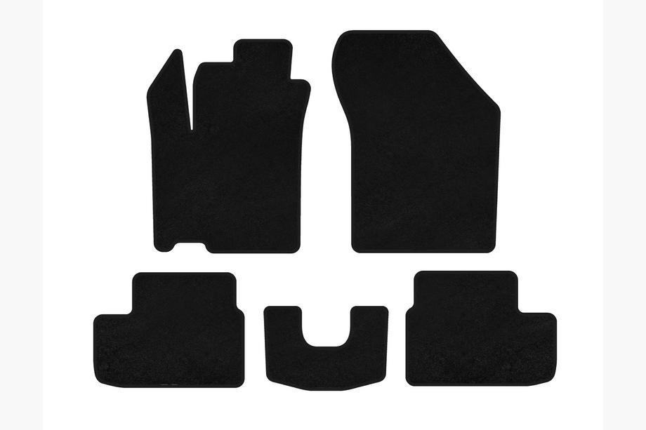 Opel Agila 2007-2015 Textil-Fußmatten Premium (HB, Schwarz) Image