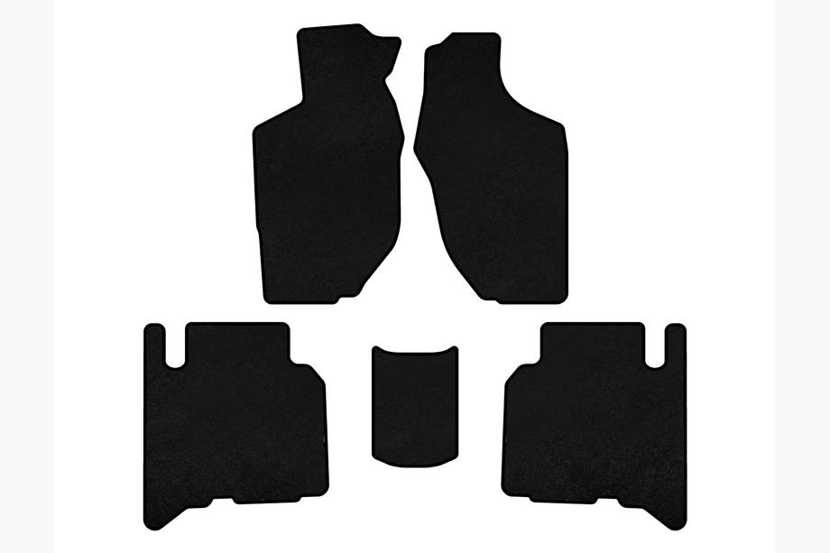 Opel Frontera 1998-2003 Textil Fußmatten Premium (5-türig, Schwarz) Image