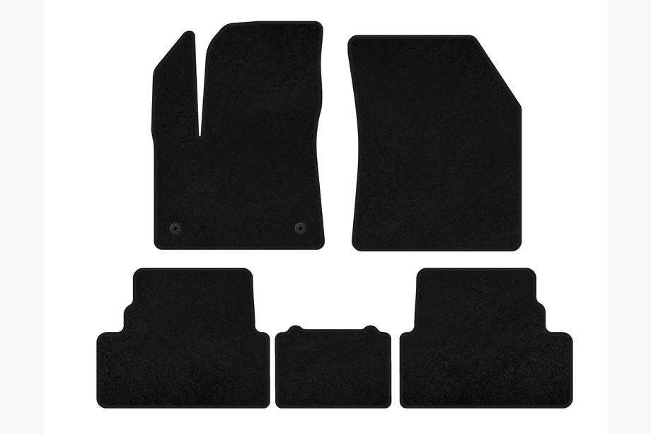 Opel Grandland X 2017- Textil Fußmatten Premium (2017-2021, Schwarz) Image
