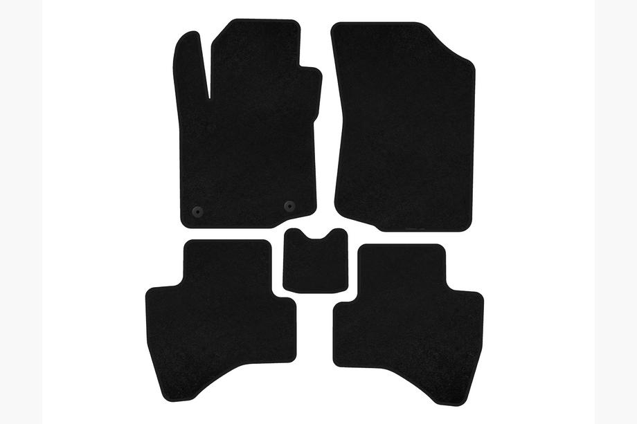 Peugeot 107 2005-2014 Textil-Fußmatten Premium (HB, Schwarz) Image