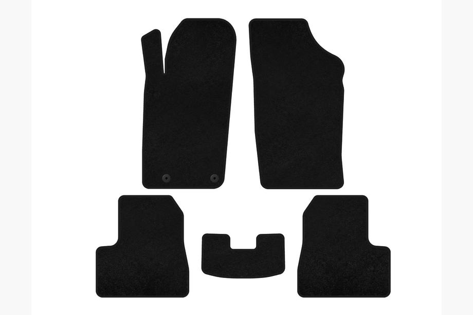 Peugeot 206 1998-2024 Textil-Fußmatten Premium (2009-2013, schwarz) Image