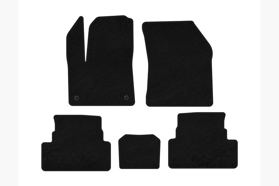 Peugeot 3008 2016-2023 Textil Fußmatten Premium (2016-2020, Schwarz) Image