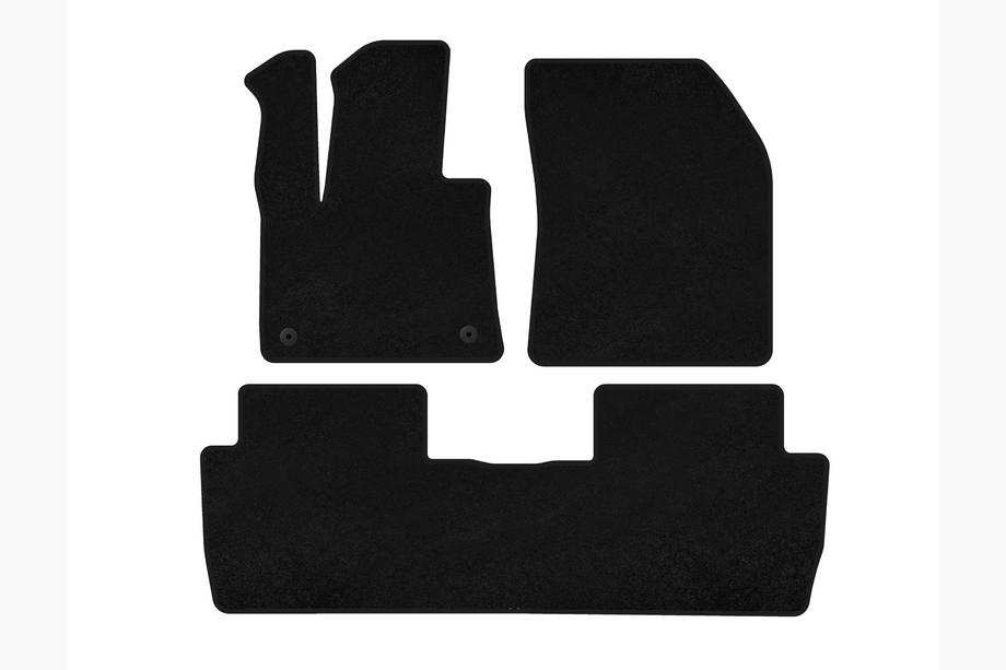 Peugeot 5008 2016-2023 Textil Fußmatten Premium (2016-2020, Schwarz) Image