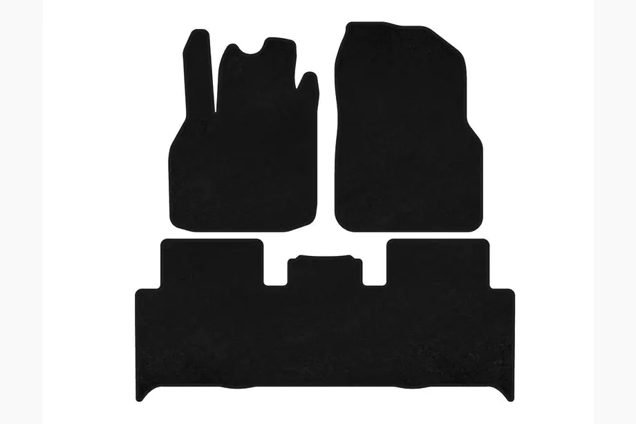 Renault Scenic/Grand 2003-2009 Textil Fußmatten Premium (2 Reihen, schwarz) Image