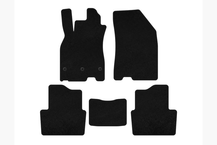 Renault Megane III 2009-2016 Textil-Fußmatten Premium (SD, Schwarz) Image