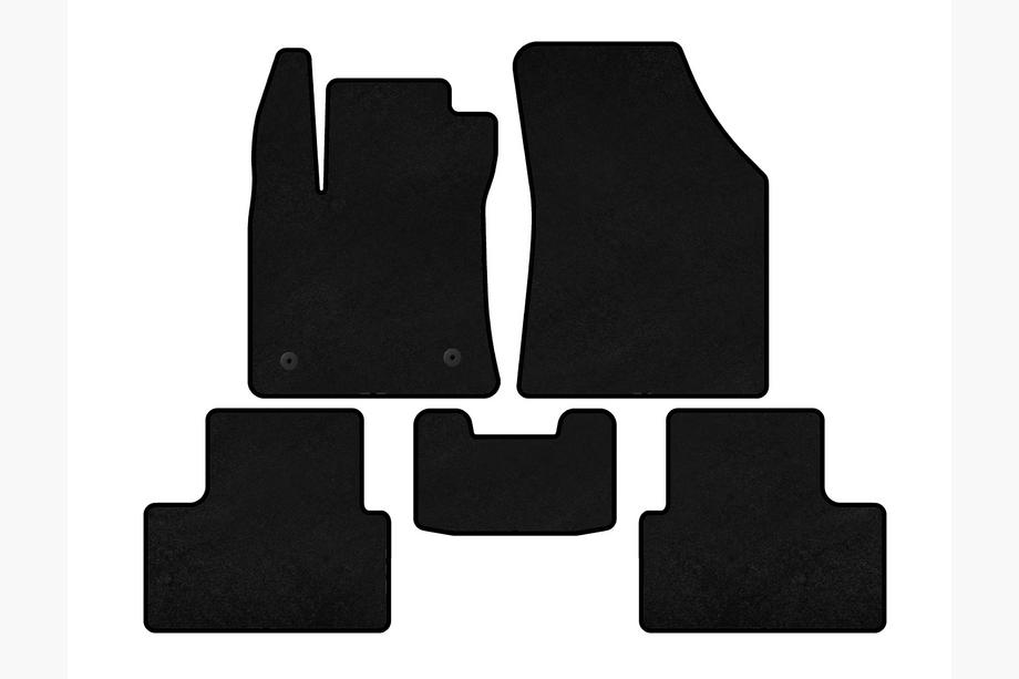 Renault Megane IV 2016-2025 Textil-Fußmatten Premium (SD, Schwarz) Image