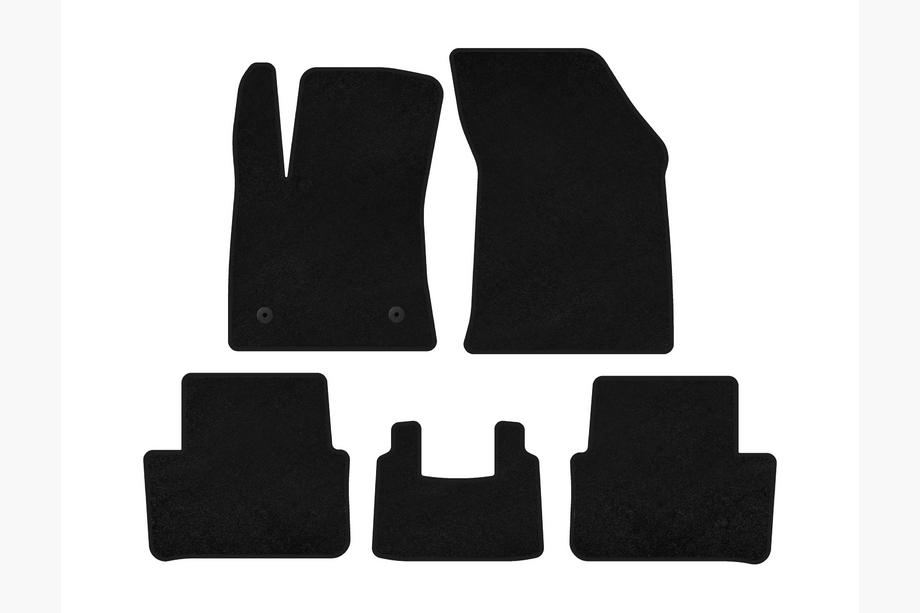 Renault Megane IV 2016-2025 Textil-Fußmatten Premium (2016-2020, SW, Schwarz) Image