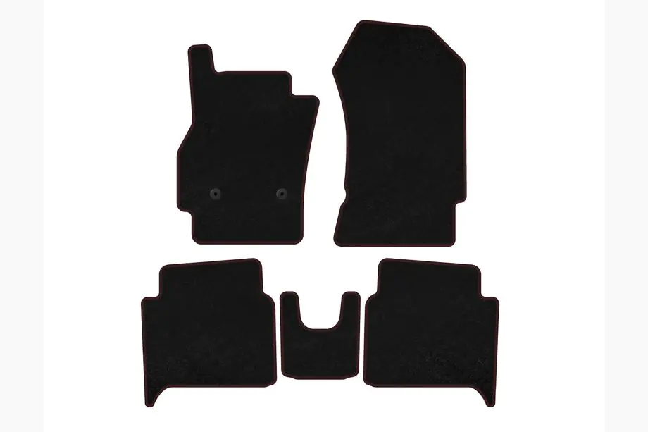 Renault Zoe 2012-2019 Textil-Fußmatten Premium (HB, Schwarz) Image