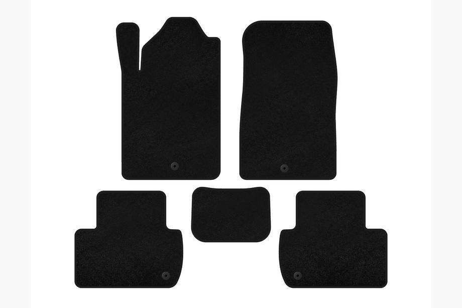 SsangYong Rexton I 2001-2017 Textil Fußmatten Premium (Schwarz) Image