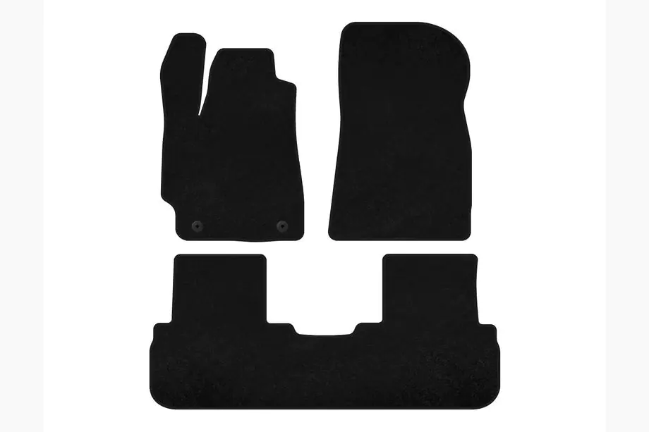 Toyota Highlander 2008-2013 Textil Fußmatten Premium (2 Reihen, Schwarz) Image