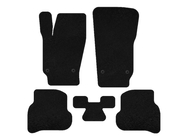 Volkswagen Polo 2010-2017 Textil Fußmatten Premium (HB, 3/5-türig, Schwarz) Foto 1