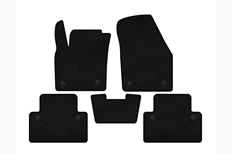 Volvo C30 2006-2012 Textil Fußmatten Premium (HB, 3-Türer, Schwarz) Image