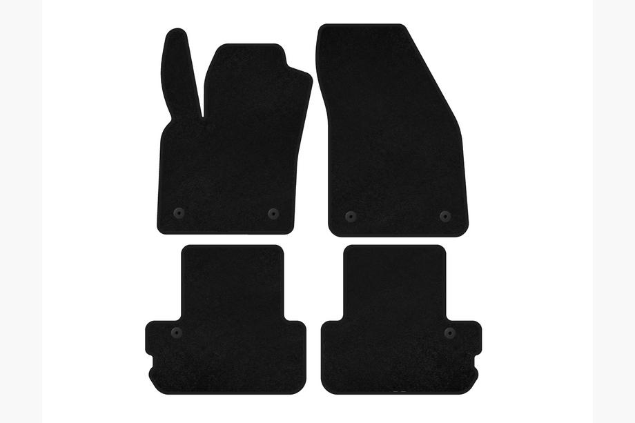 Volvo C70 2006-2010 Textil Fußmatten Premium (Cabriolet, Schwarz) Image
