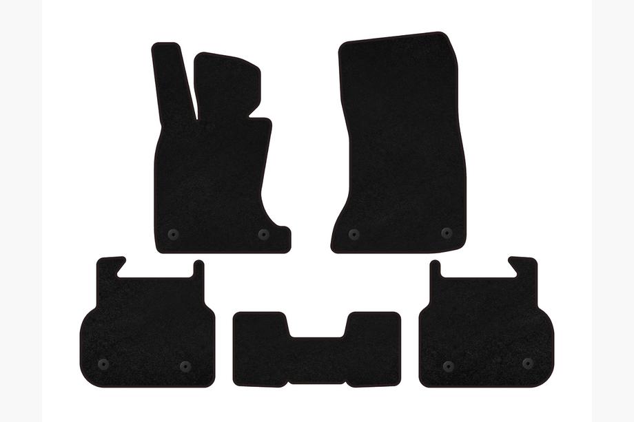 BMW 7 Series F01/F02 2008-2015 Textil Fußmatten Classic (für F01, Schwarz) Image