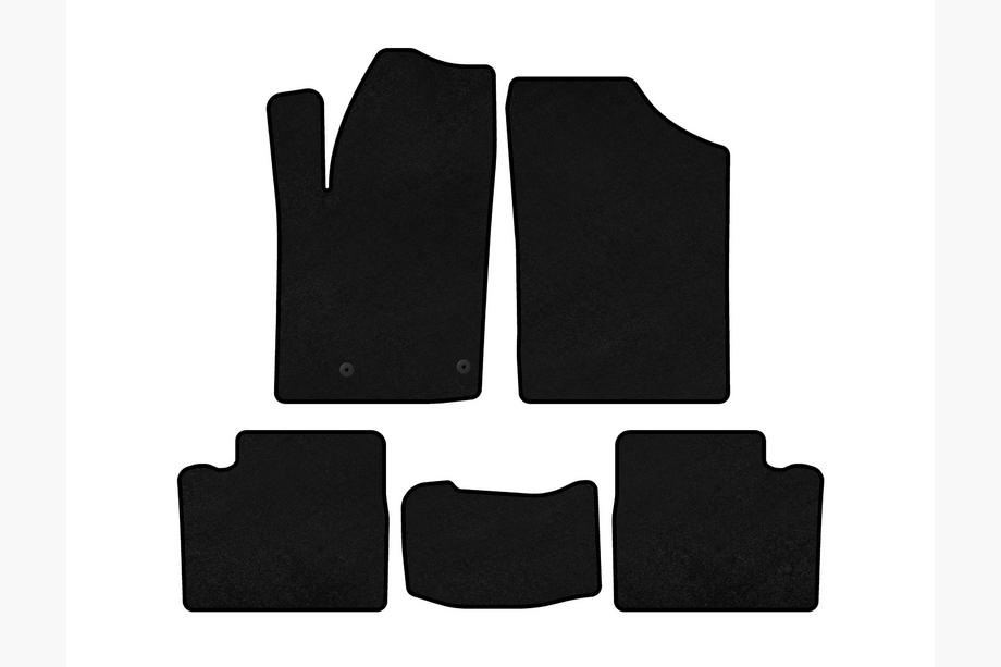 Citroen Berlingo 1996-2008 Textil Fußmatten Classic (Schwarz) Image