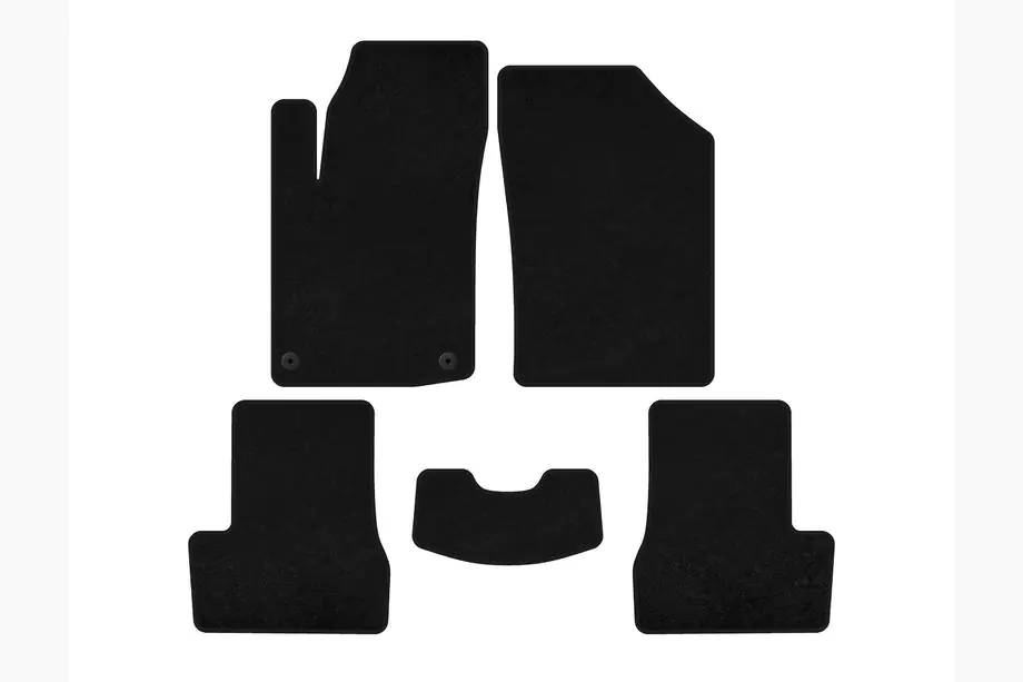 Citroen C-3 2009–2016 Textil Fußmatten Classic (HB, Schwarz) Image