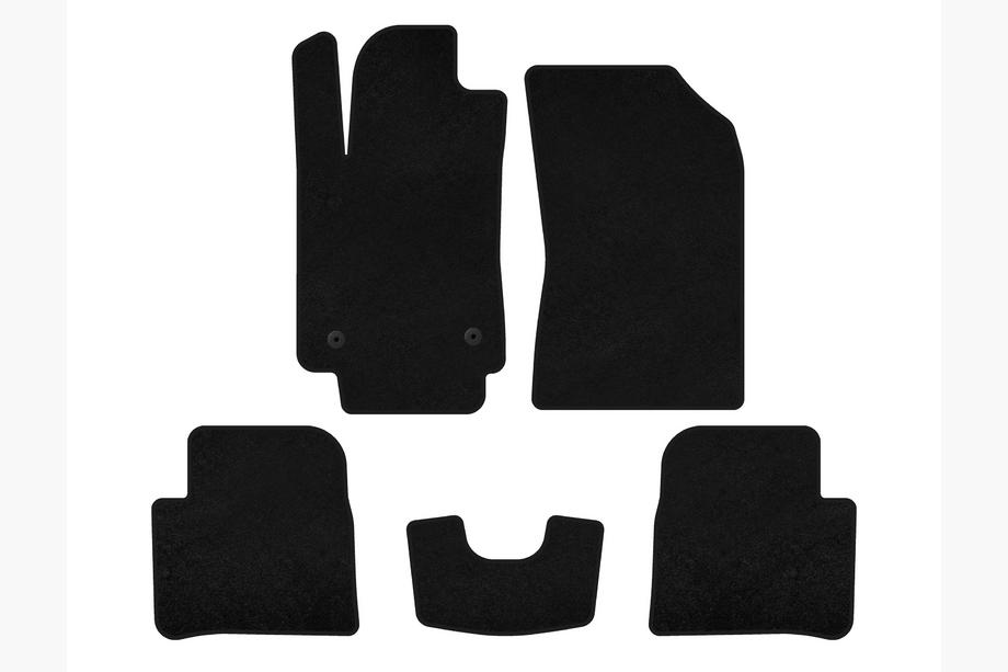 Citroen C-3 2016-2023 Textil Fußmatten Classic (HB, Schwarz) Image