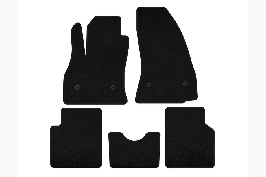 Fiat 500/500L 2013-2022 Textil Fußmatten Classic (für 500L, Schwarz) Image