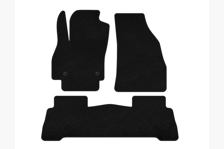 Fiat Fiorino/Qubo 2008-2024 Textil-Fußmatten Classic (Für Fiorino, Schwarz) Image