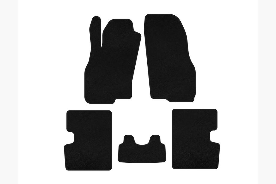 Fiat Punto Grande/EVO 2006-2018 Textil Fußmatten Classic (HB, 5-Türer, Vor Facelift, Schwarz) Image