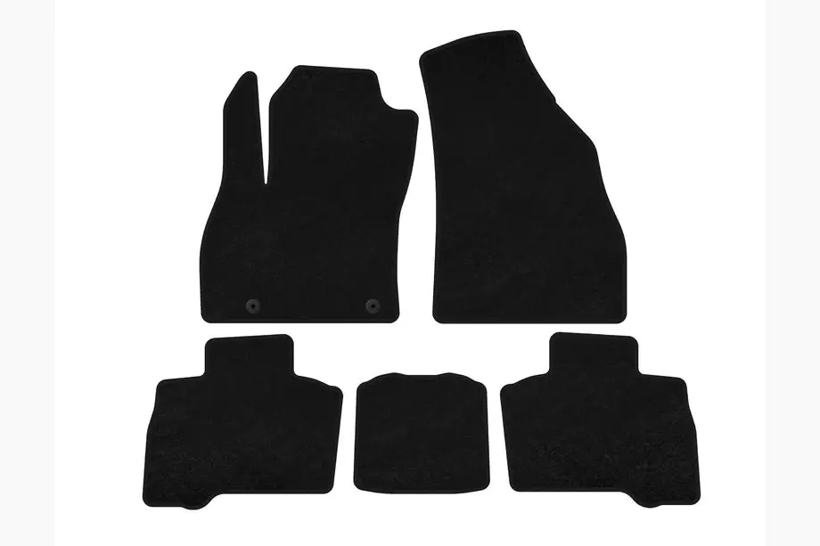 Fiat Fiorino/Qubo 2008-2024 Textil Fußmatten Classic (für Qubo, 2016+, Schwarz) Image