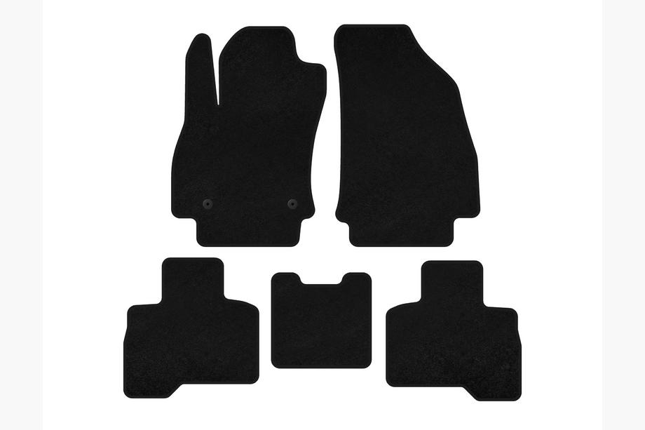 Fiat Fiorino/Qubo 2008-2024 Textil-Fußmatten Classic (Für Qubo 2008-2016, Schwarz) Image
