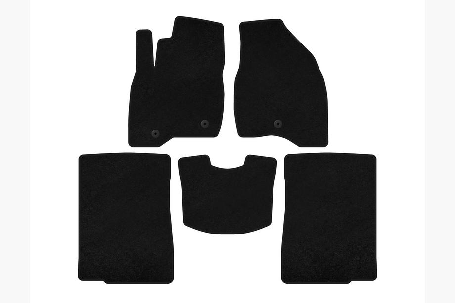 Ford Explorer 2011-2019 Textil Fußmatten Classic (2015-2017, 2 Reihen, 7-Sitzer, Schwarz) Image