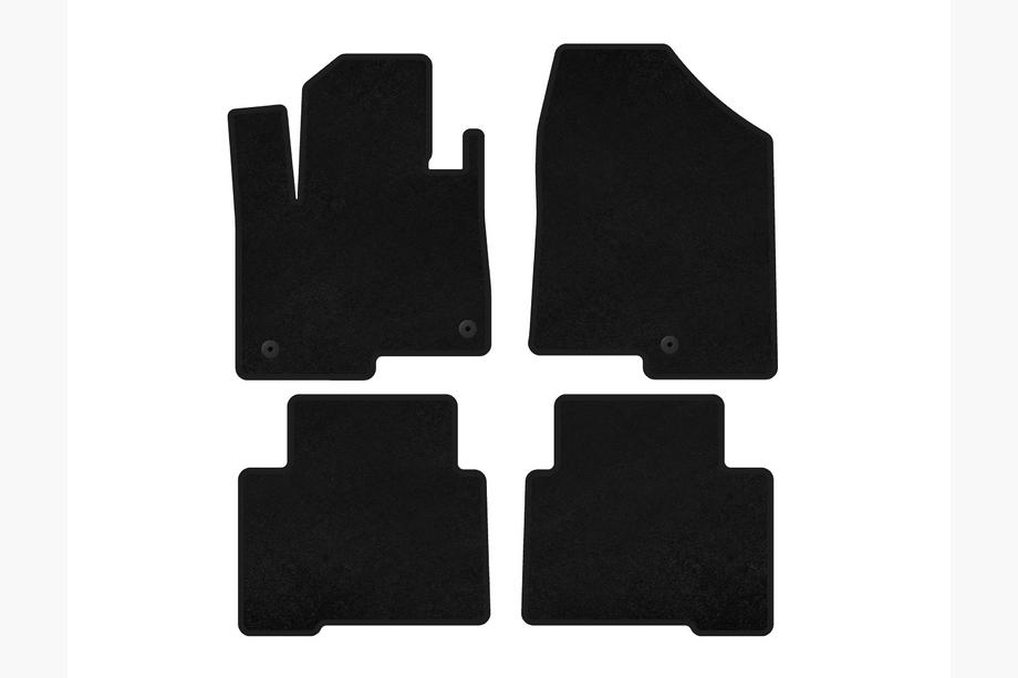 Hyundai Santa Fe 4 2018-2023 Textil Fußmatten Classic (2 Reihen, für Grand, Schwarz) Image